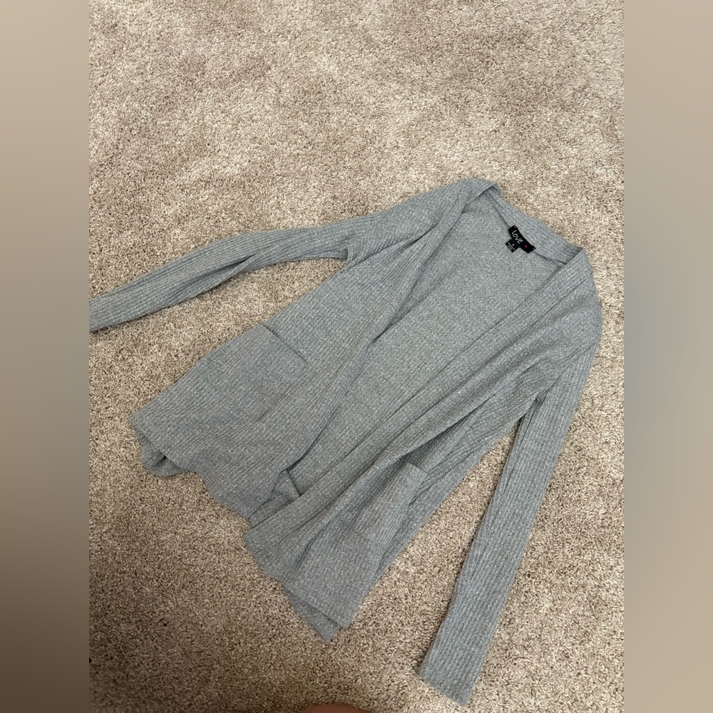 Love Gray Knit Cardigan